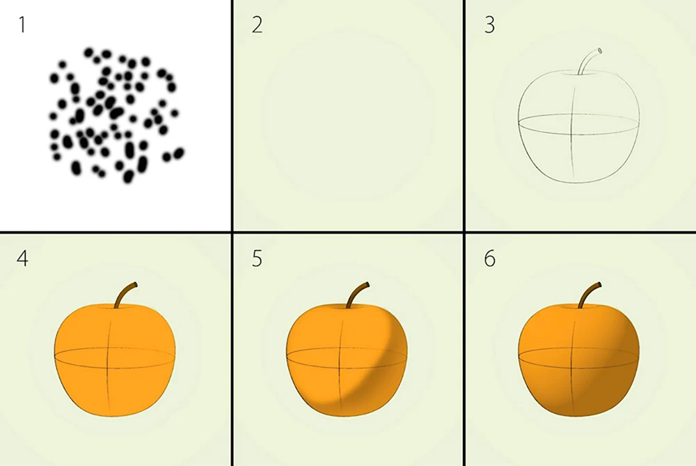 Алгоритм рисования яблока