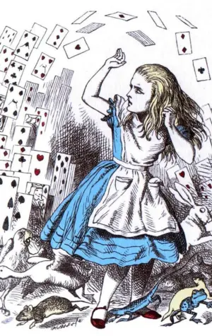 Алиса в Зазеркалье иллюстрации из книги