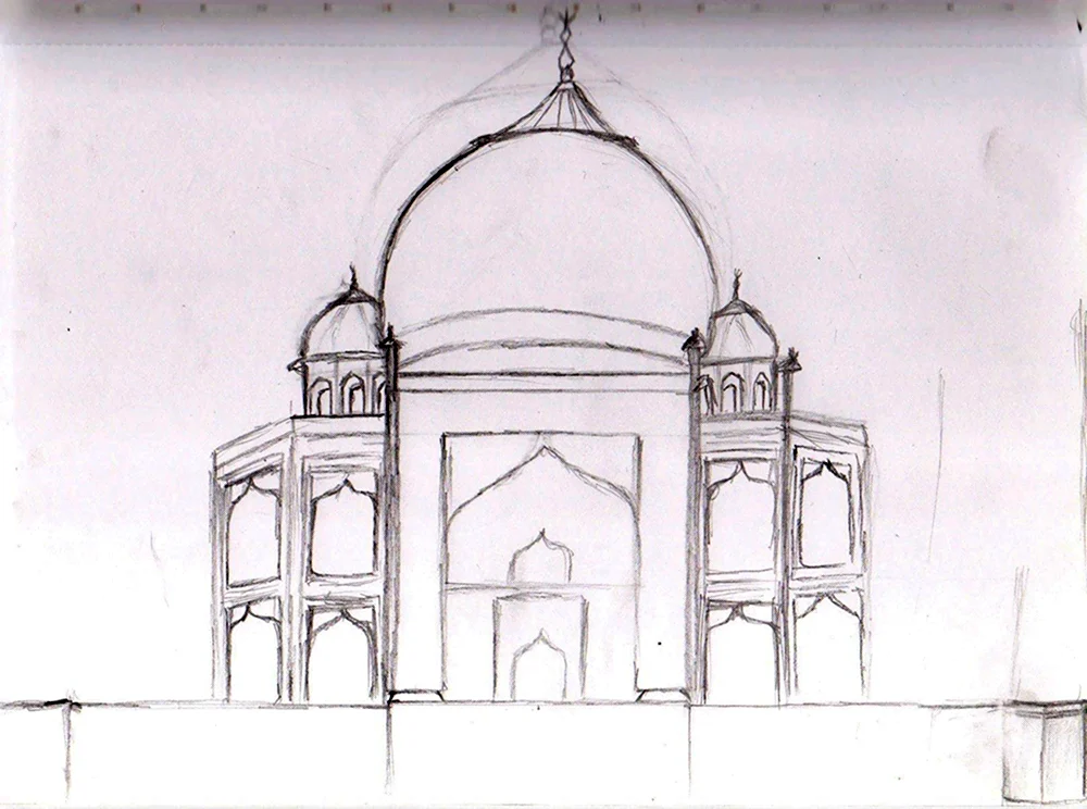 Архитектура рисунок карандашом