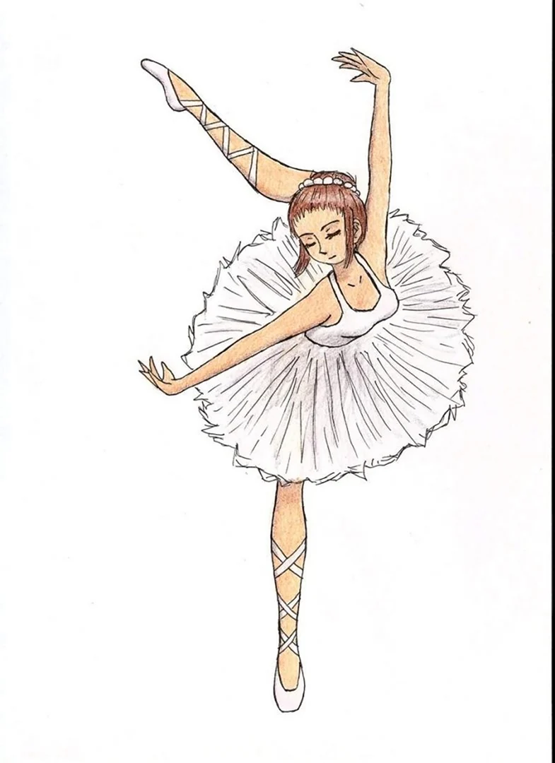 Балерина рисунок