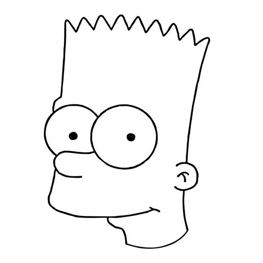 Барт симпсон голова