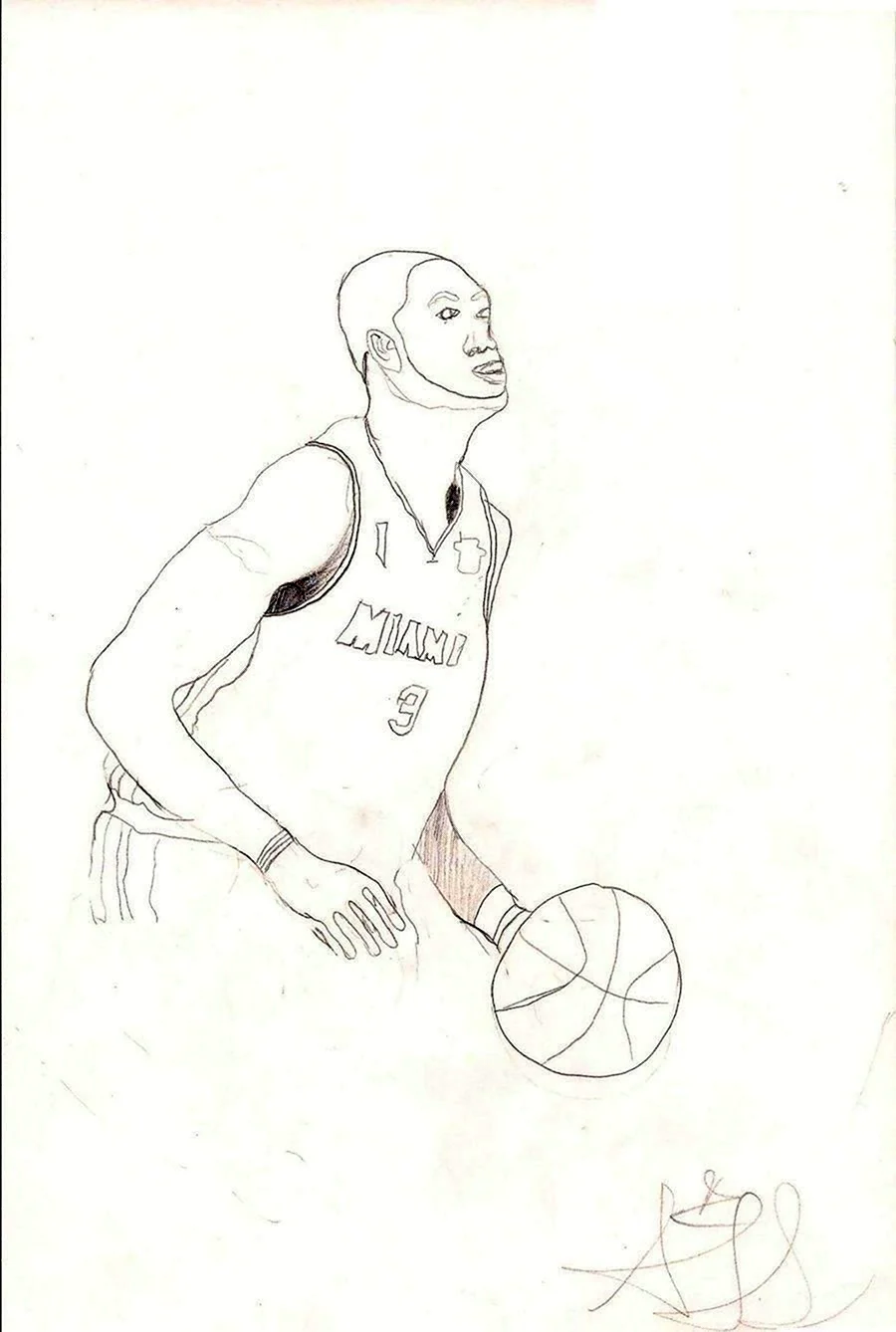 Баскетбольные рисунки карандашом на изо