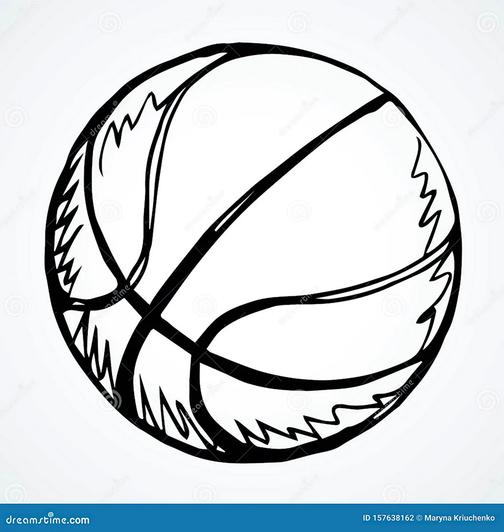 Баскетбольный мяч для рисования