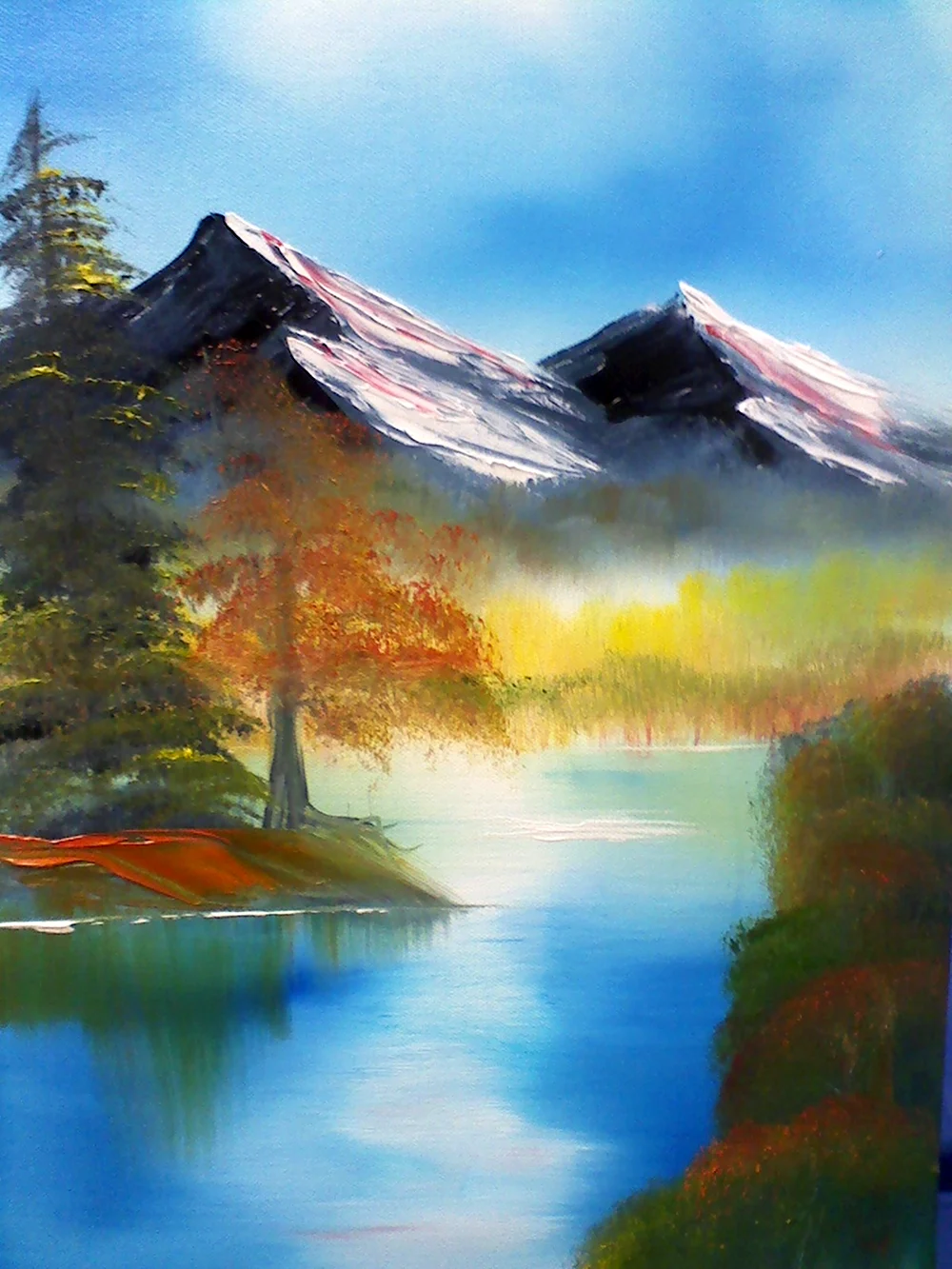 Боб Росс картины горы