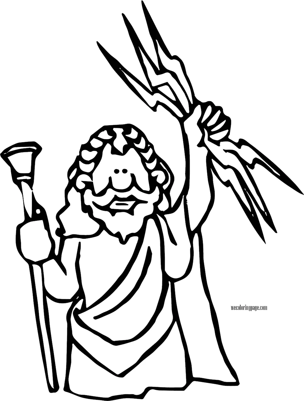 Бог Греции Зевс рисунок