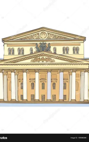 Большой театр в Москве вектор