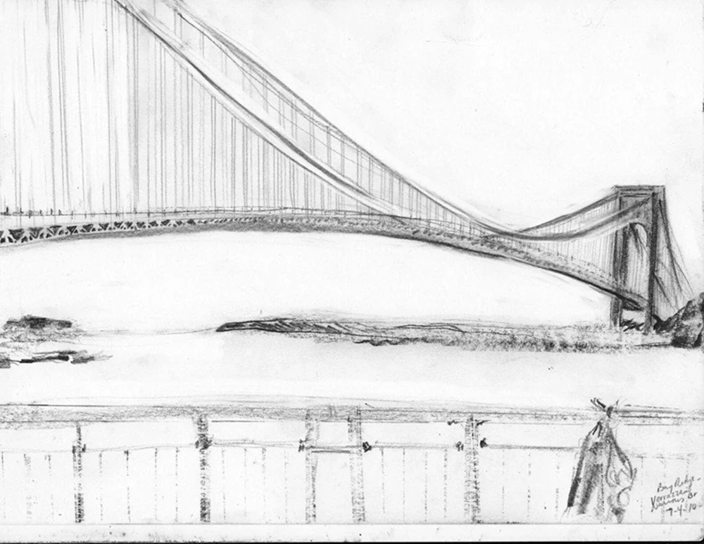 Бруклинский мост эскиз