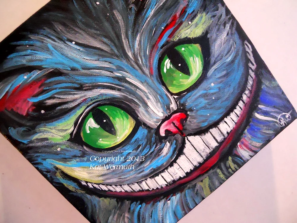 Чеширский кот красками