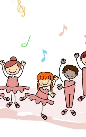Дети танцуют мультяшные