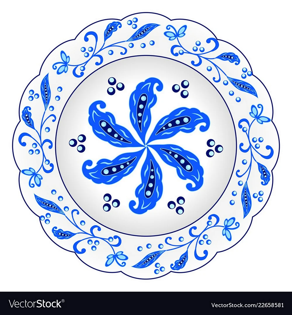 Детская тарелка орнамент
