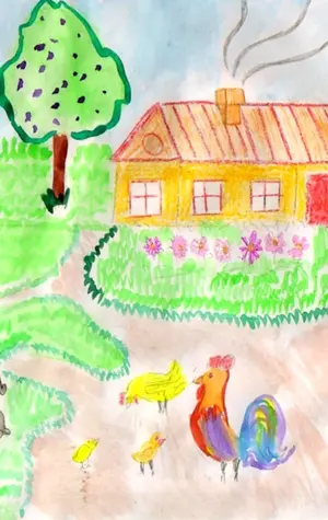 Детские рисунки деревни