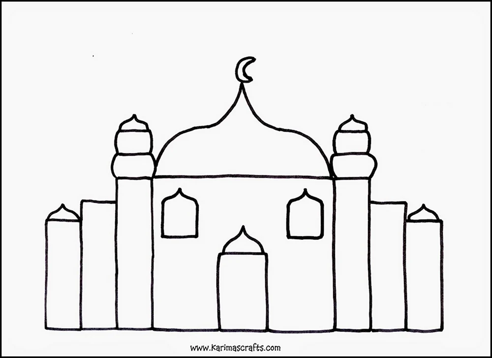 Детский рисунок мечети