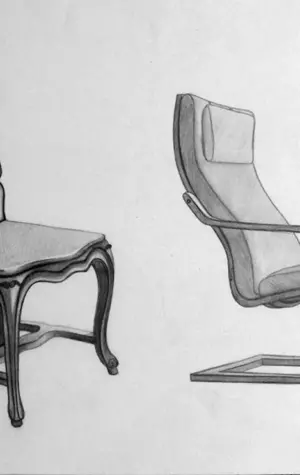 Дизайнерские стулья карандашом
