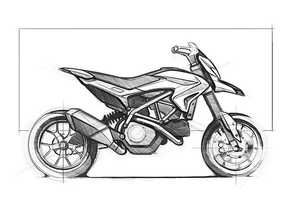 Дукати мотоцикл чертежи