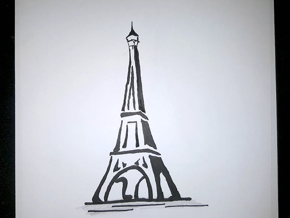 Эйфелева башня Париж для срисовки