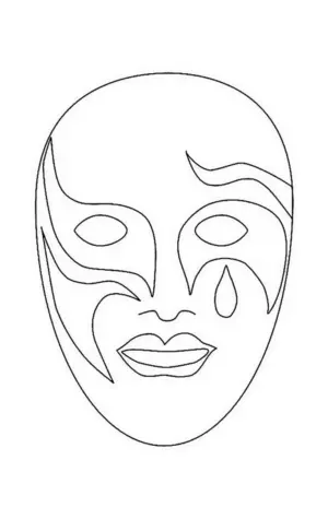 Эскиз маски для лица