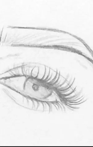 Эскизы глаз карандашом