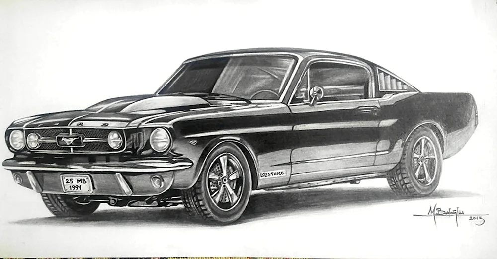 Ford Mustang 1967 чертежи