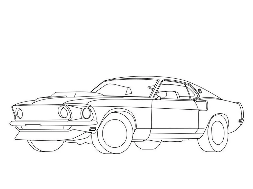 Ford Mustang Boss 429 чертежи