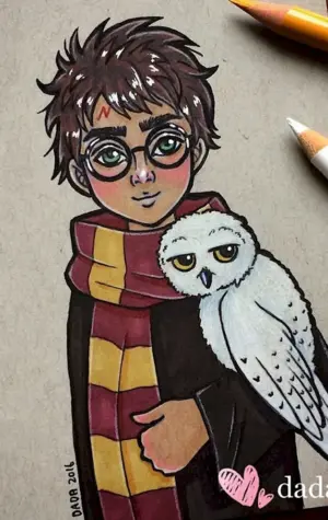 Гарри Поттер рисунки скетч маркерами