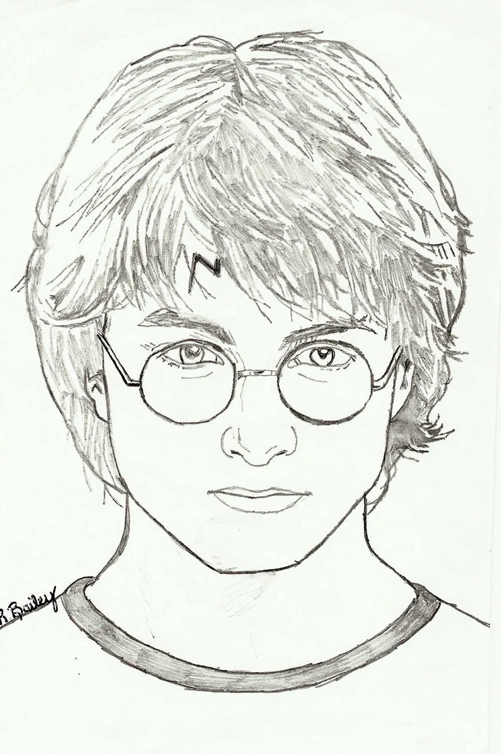 Гарри Поттер рисунок карандашом