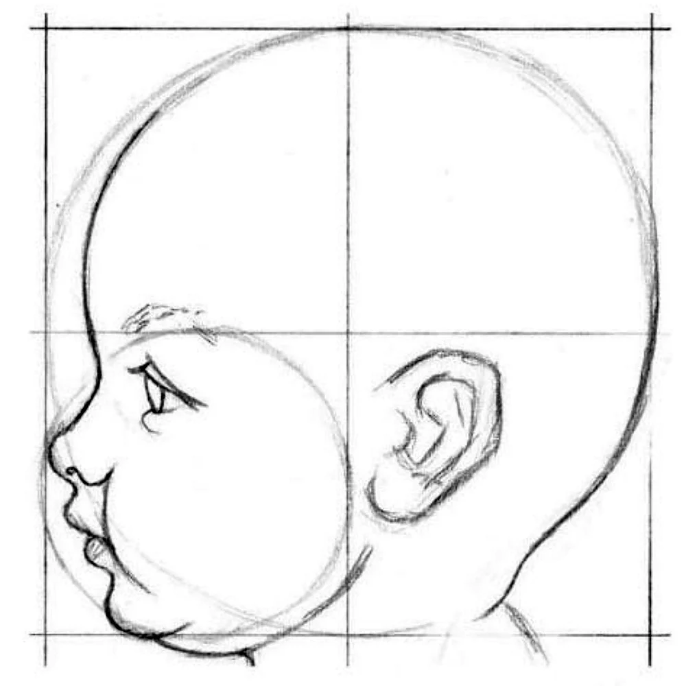 Голова ребенка в профиль