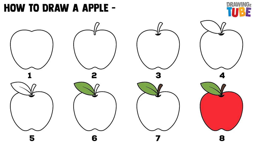 How to draw a Apple