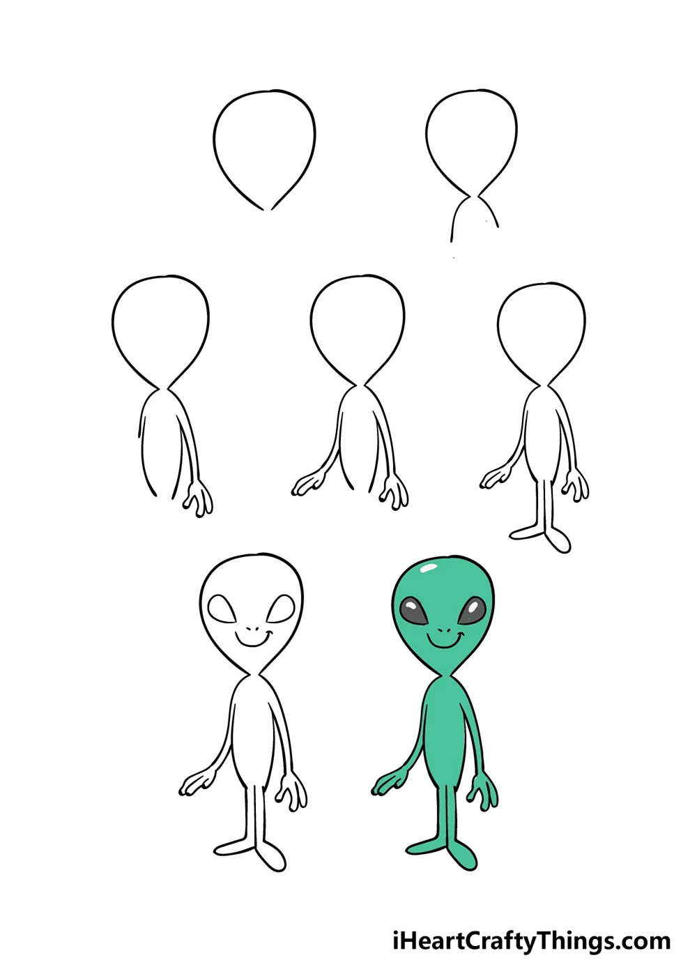 How to draw Alien