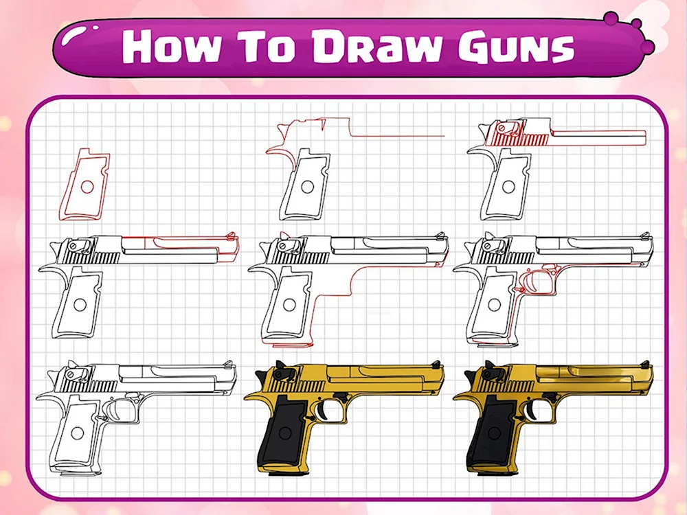 How to draw Gun