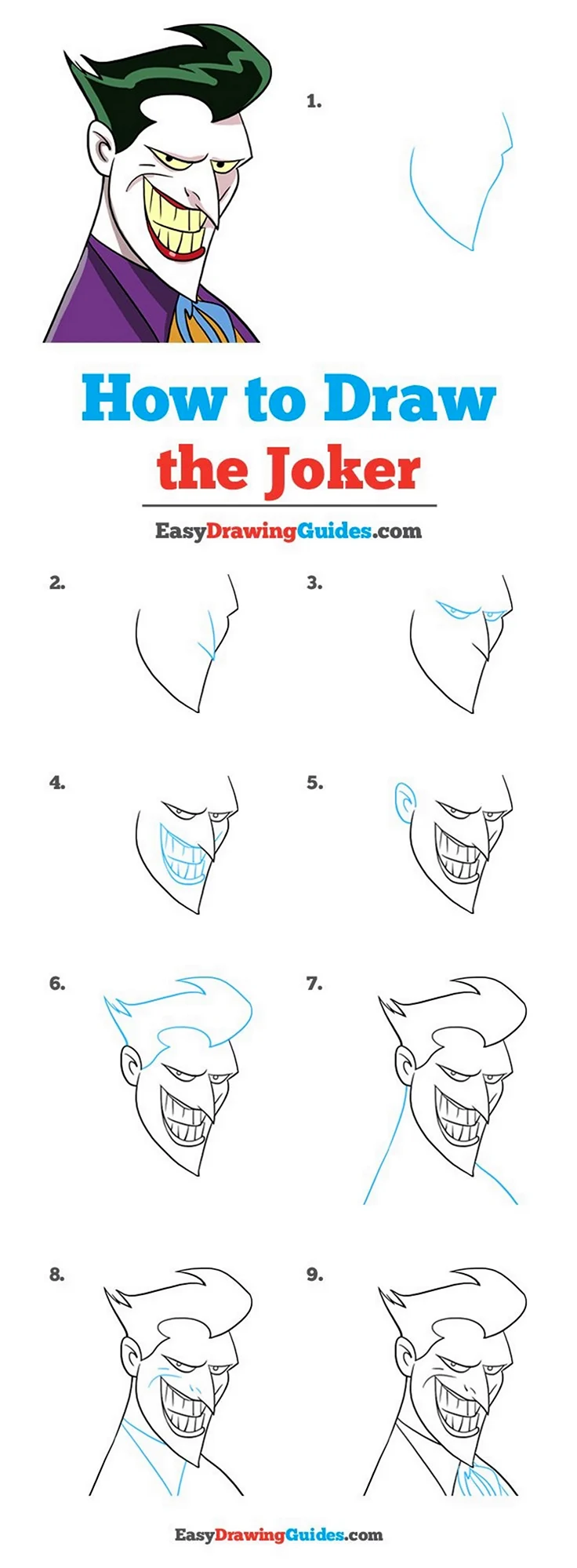How to draw Joker