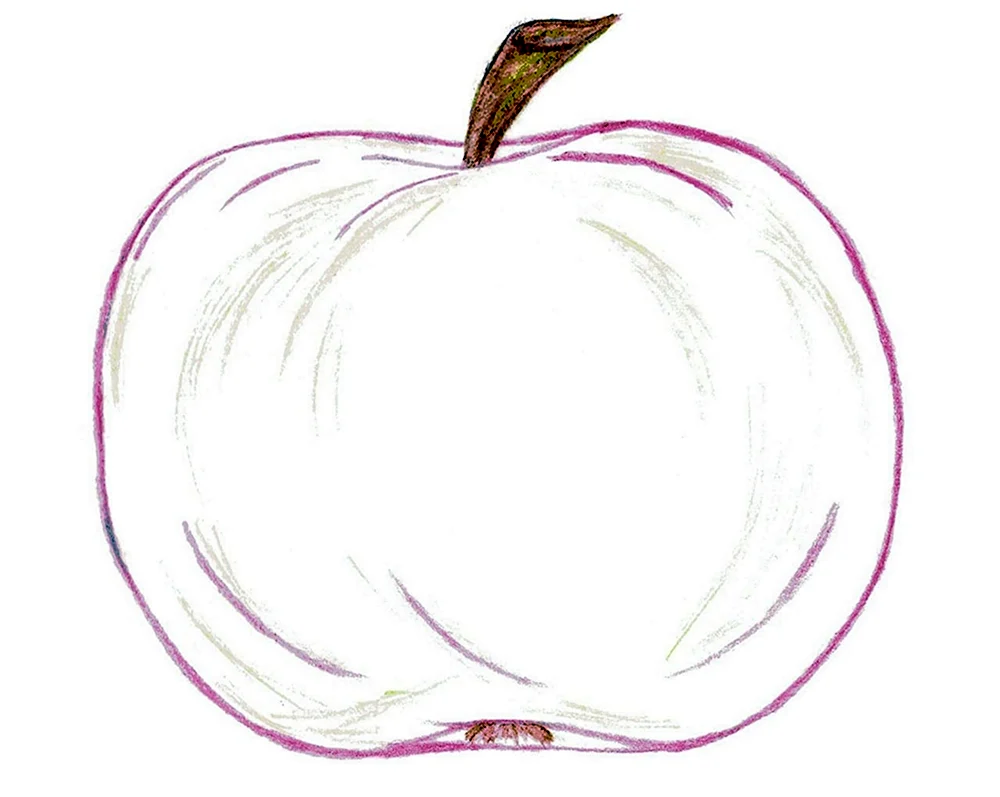 Яблоко рисовать