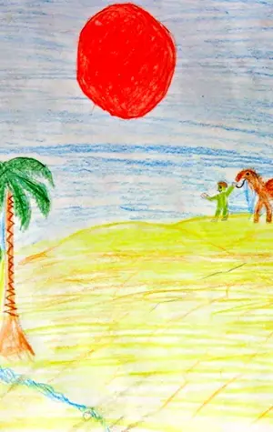 Иллюстрация к балладе три пальмы Лермонтов