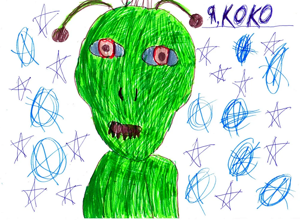 Инопланетяне детские рисунки