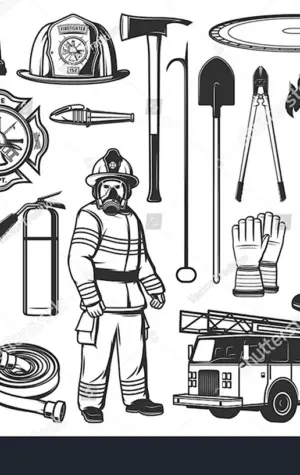Инструменты пожарного для детей
