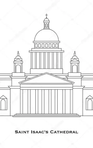 Исаакиевский собор раскраска