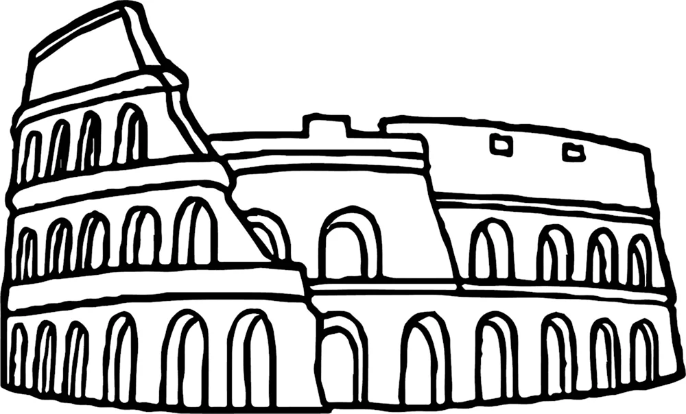 Италия Колизей нарисованный