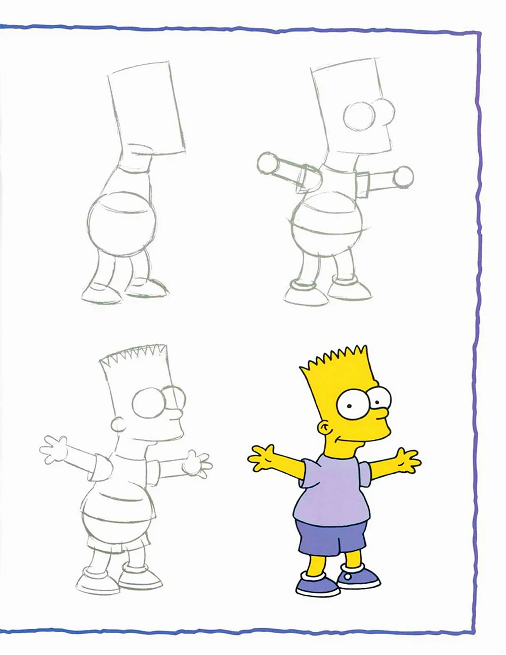 Как нарисовать Барта Симпсона