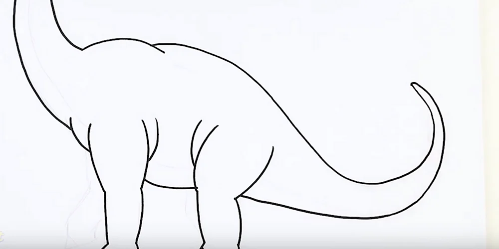 Как нарисовать диназавр
