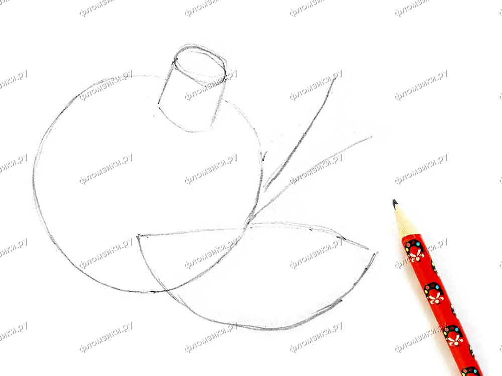Как нарисовать гранат карандашом поэтапно для начинающих