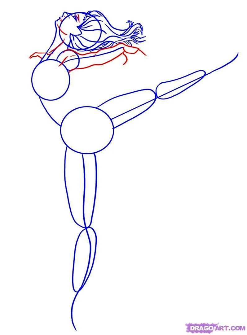 Как рисовать балерину