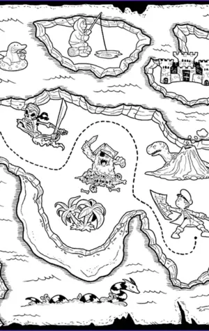 Карта пирата остров сокровищ