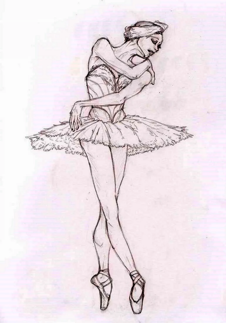 Картинки для срисовки балерины