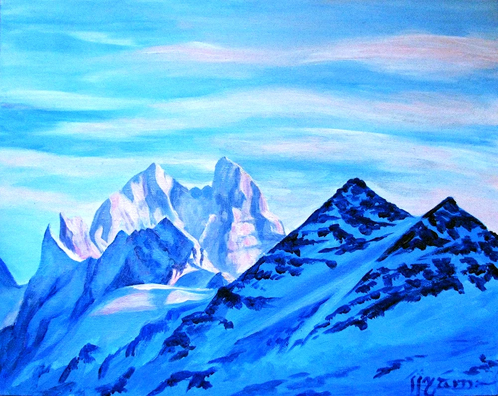 Картины Рериха горы Эльбрус