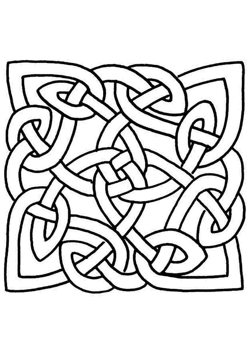 Кельтский орнамент в прямоугольнике