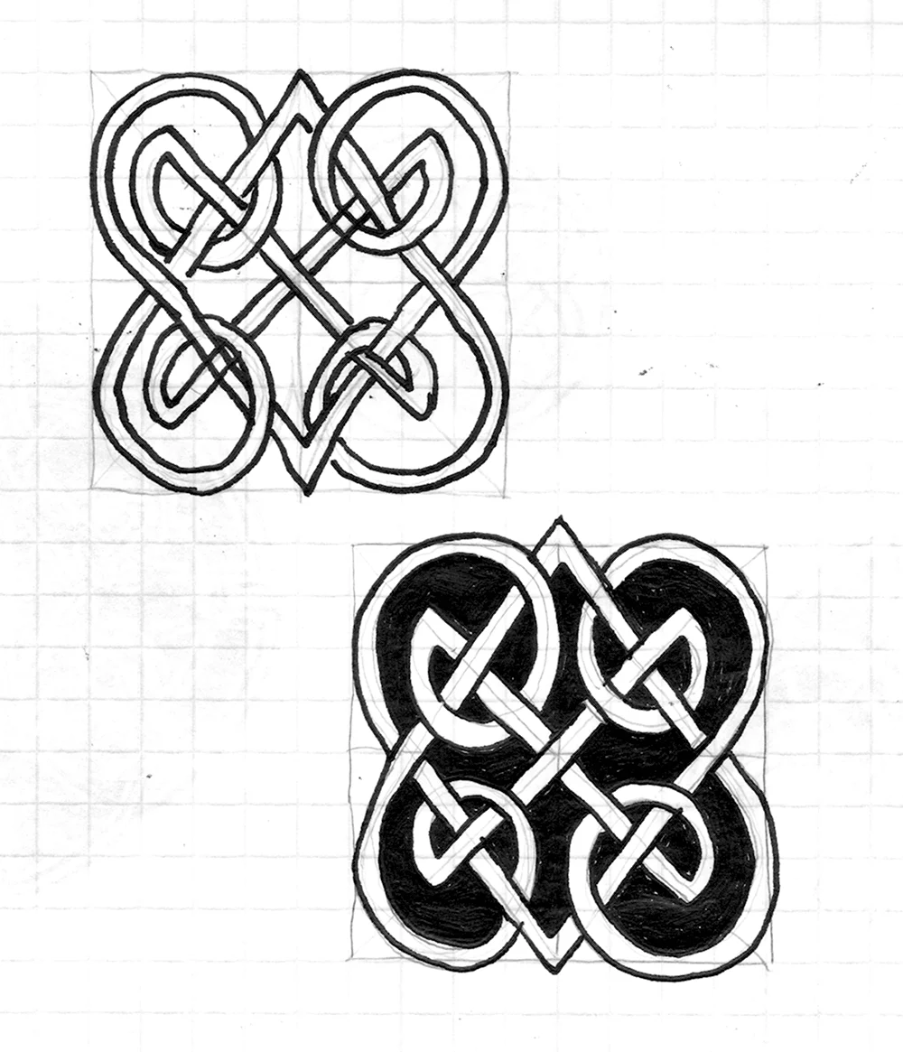 Кельтский узел схема плетения