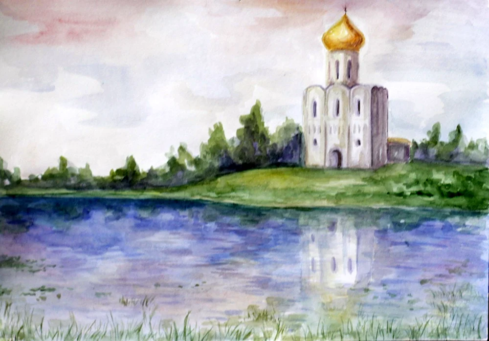 Храм Покрова на Нерли рисунок