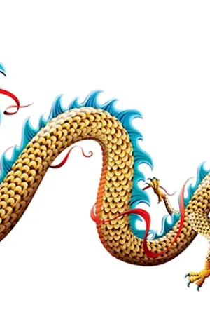 Китайский дракон сбоку