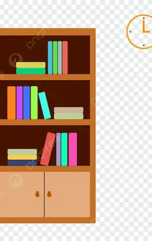 Книжный шкаф рисованный