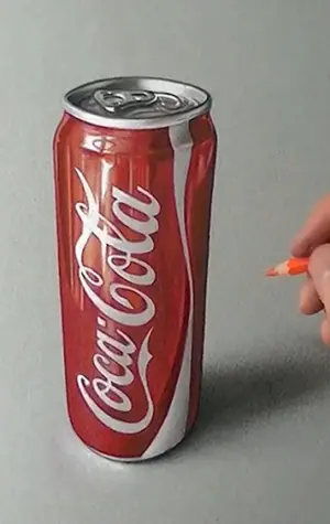 Кока кола банка рисунок