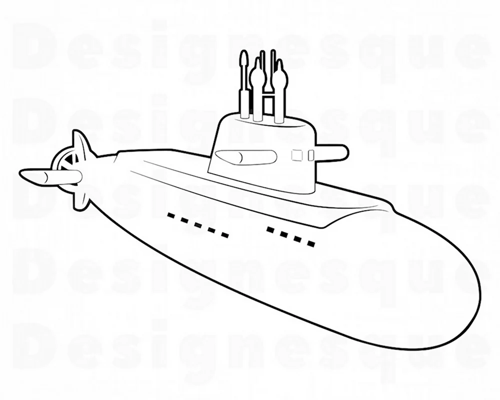 Контур подводной лодки